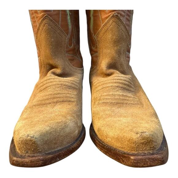 Vintage Handmade Sundance Flower Inlay Western Cowboy Boot Women size 5.5 - Picture 5 of 12